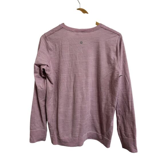 Lululemon women's white pink long sleeve tee size 12 - Picture 4 of 4